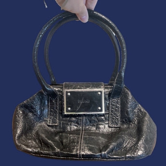 Prune Leather handbag satchel mini bag - Picture 1 of 15